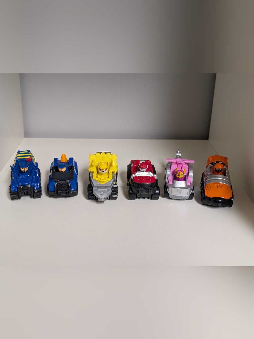 Paw Patrol Rescue Wheels Set Of 6 Paw Patrol Mini Car Toys 2.5"